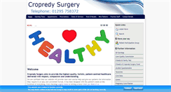 Desktop Screenshot of cropredy-surgery.co.uk